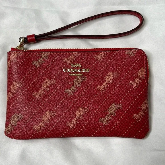 Coach Wristlet Red - Picture 1 of 3